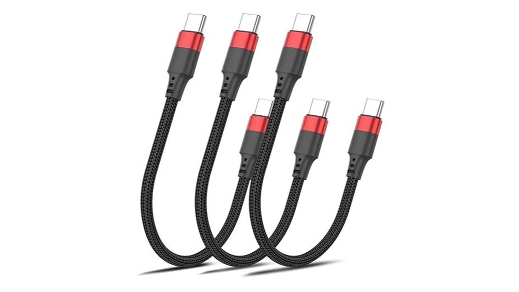 Pocket‑Friendly Short USB‑C Cables for Power Banks 8 three six inch braided usb c