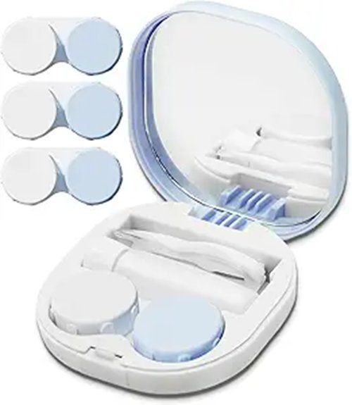 Leak‑Resistant Contact Lens Travel Kits Travelers Must Have 6 three soaking contact lens case