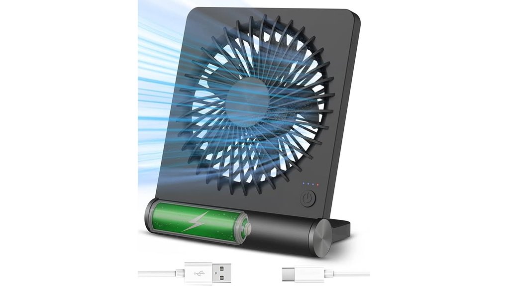 three speed usb desk fan