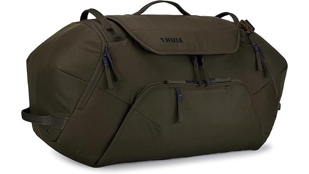 Boot-Friendly Rolling Duffels With Spacious Capacity 11 thule roundtrip 80l duffel