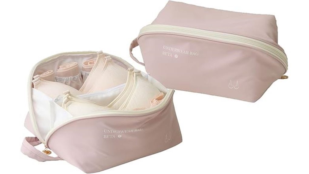 Best Bra and Underwear Organizers for Travel: Flat, Structured 7 tianzong xl pink cube