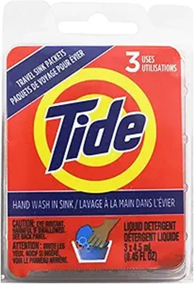 Best Travel Detergent Packs (Sheets vs powder vs liquid) 7 tide sink packets 3ct