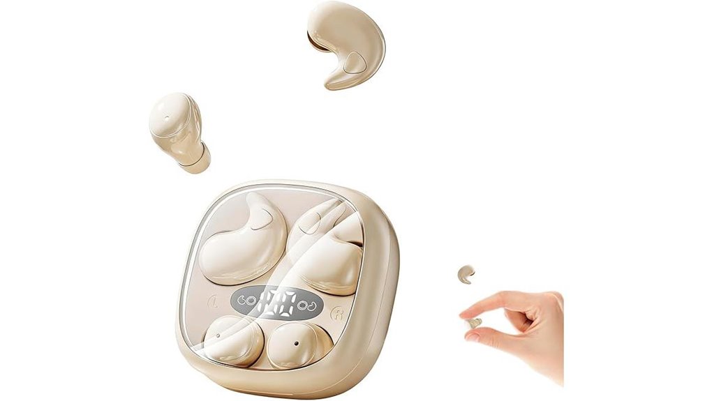 Sleep Earphones for Travel (Flat, Side‑Sleeper Friendly) Quiet 8 tiny wireless sleep earbuds