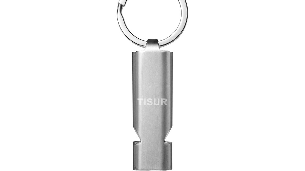 Best Small Durable Travel Safety Whistles for Travelers 12 tisur 130db lifeguard keychain