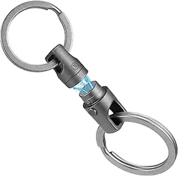 titanium quick release keychain