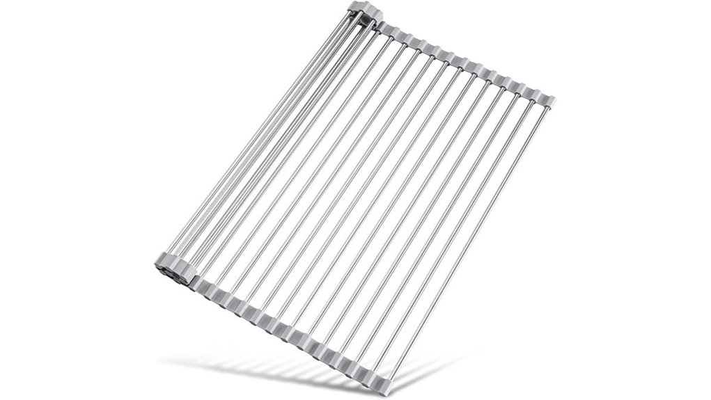 Over-sink drying rack (roll-up) the Ultimate Counter Saver 5 tomorotec grey over sink rack