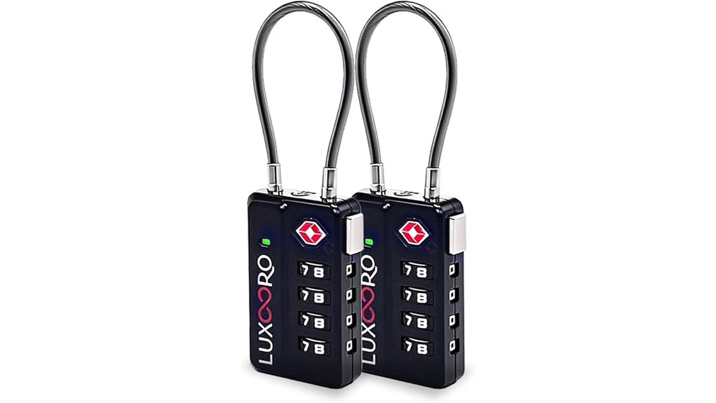 Top Luggage Locks with Inspection Indicators (Easy Check) 12 tool free tsa dual locks