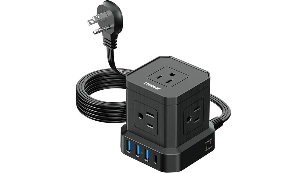 Compact Surge Protectors (Hotel‑Safe) for Traveling Devices 4 toprek usb c usb a extension