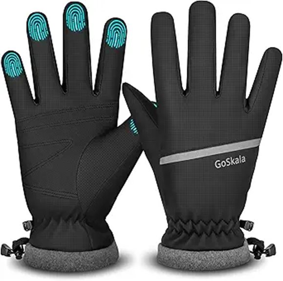 touchscreen waterproof winter gloves