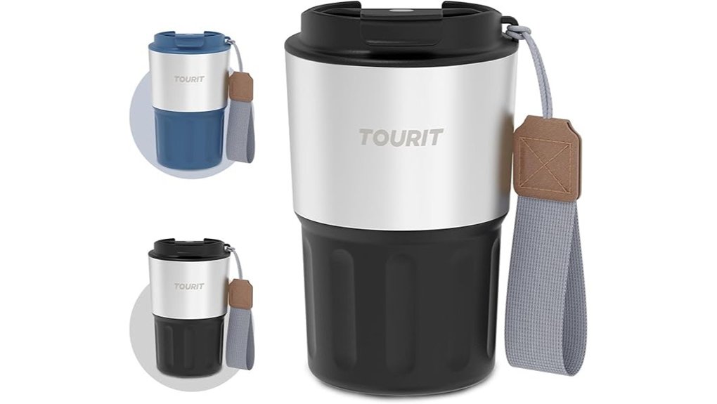 Best Travel Mugs with True Leakproof Lids (Bag Safe) 10 tourit 16oz spill proof mug