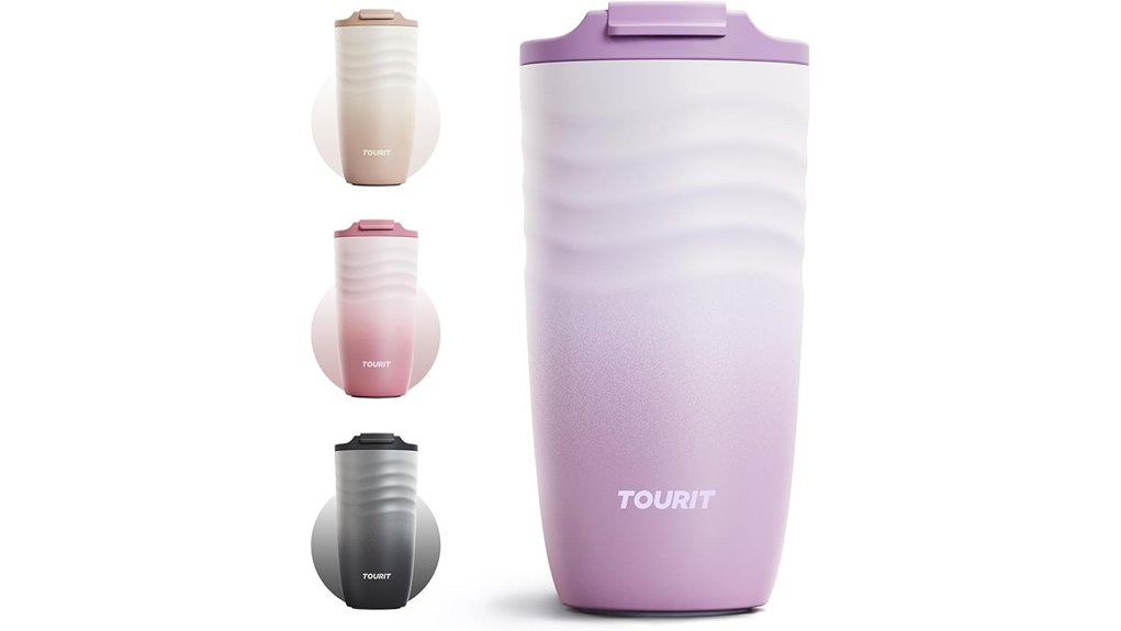 Best Travel Mugs with True Leakproof Lids (Bag Safe) 5 tourit 16oz vacuum mug