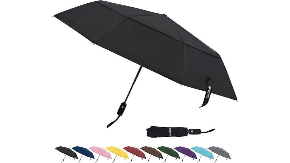 Travel-Friendly Umbrellas for Tall People (Extra Canopy) Best 15 tradmall windproof travel umbrella