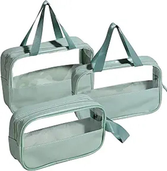 Best Hanging Toiletry Bags with Detachable Liquids Pouches 15 transparent hanging toiletry pouches