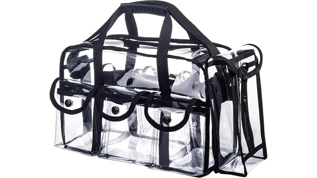 transparent pvc makeup bag