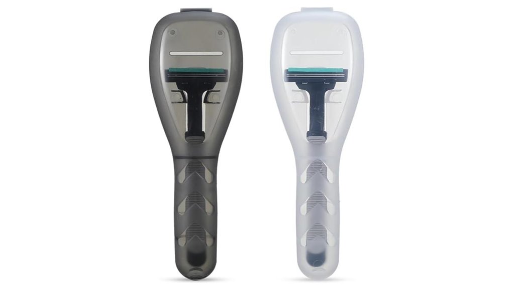 Must-Have Travel Razors With Protective Covers 11 transparent razor travel pack
