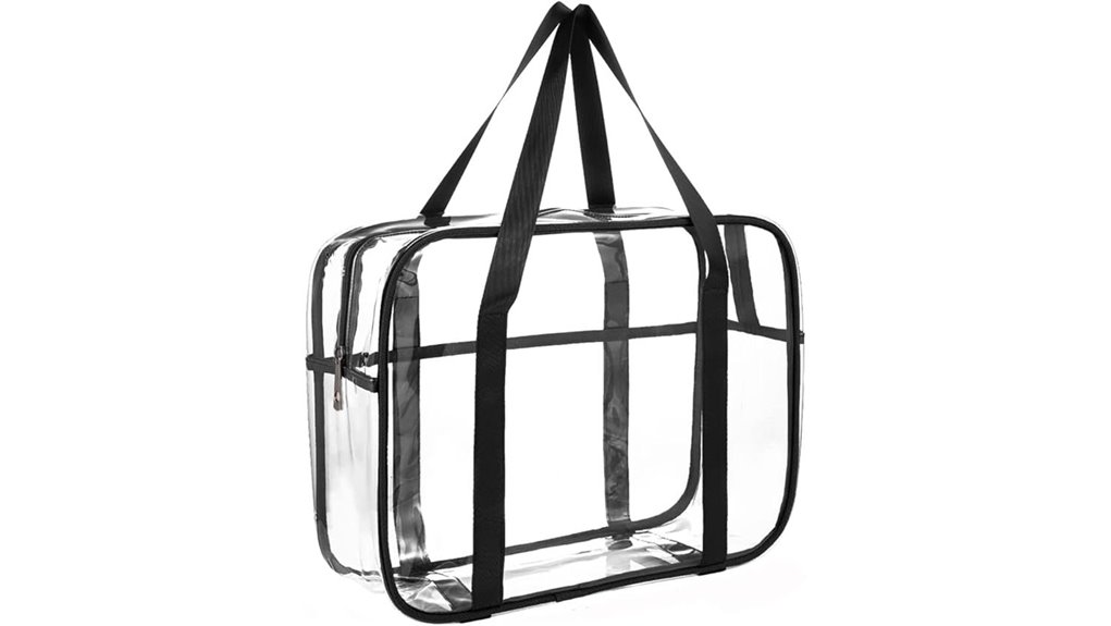 transparent waterproof makeup bag