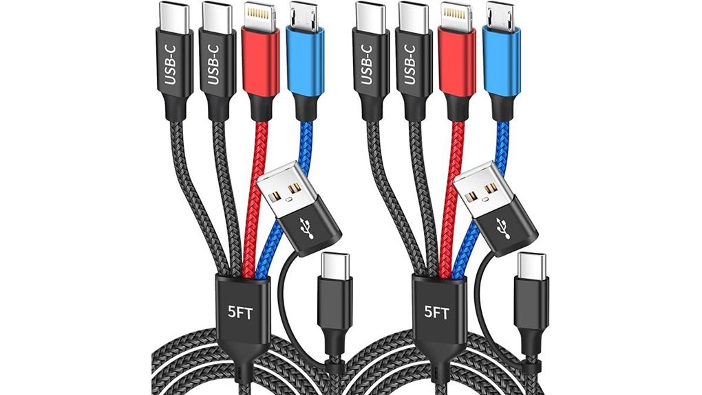 Charging Cable Sets for Travel Keep You Connected Anywhere 1 travel 4 in 2 usb c lightning