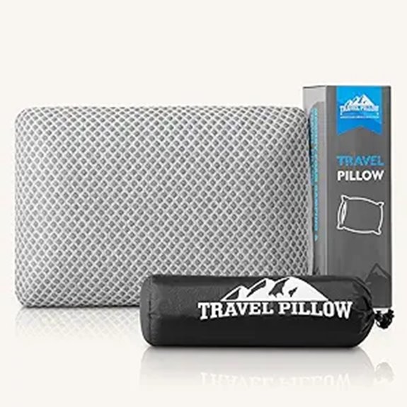 Top Compact Travel Pillows (Packable Comfort) for On-the-Go 6 travel breathable medium firm pillow