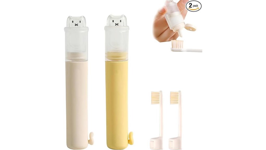 travel brush dual head paste