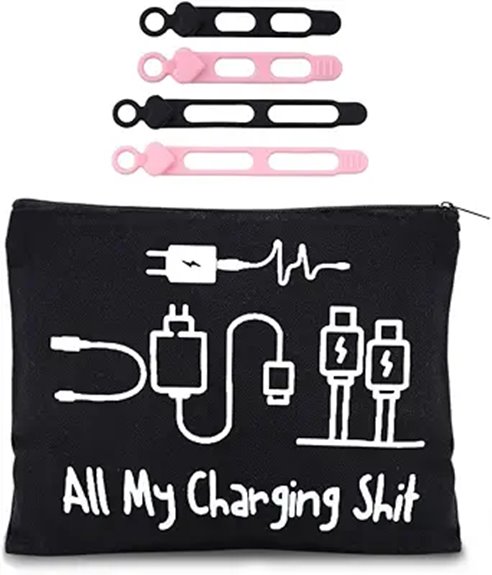 Top Small Pouches for Chargers and Dongles (Labeled Slots) 6 travel cosmetic bag organizer