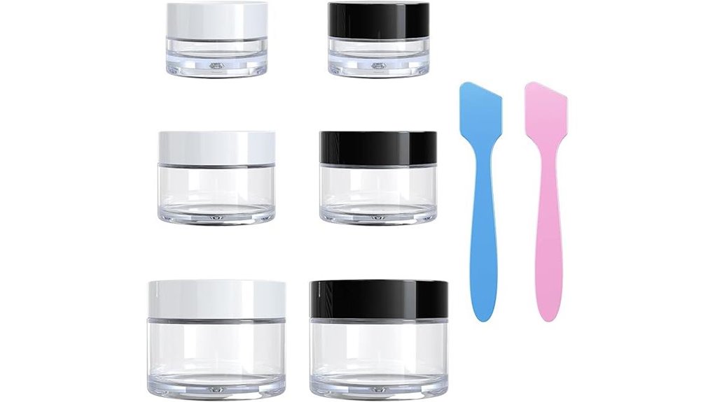 Top Travel-Size Skincare Spatulas (Hygienic Jars) You’ll Love 9 travel cosmetic jars spatulas