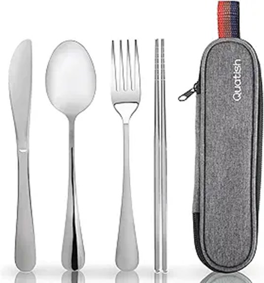 Travel Cutlery Sets That Pass Airport Security—Blade‑Free 2 travel cutlery set case