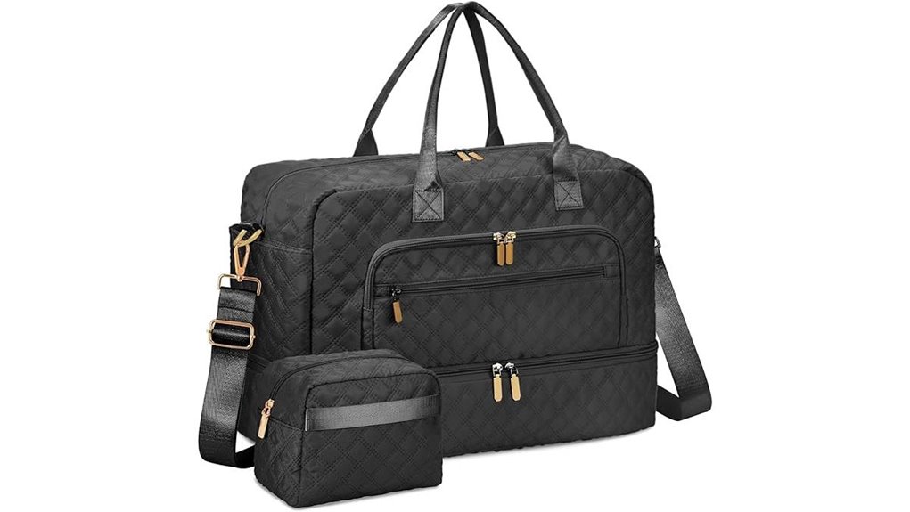 travel duffle overnight shoes