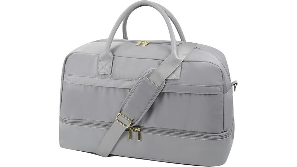 travel duffle with shoe