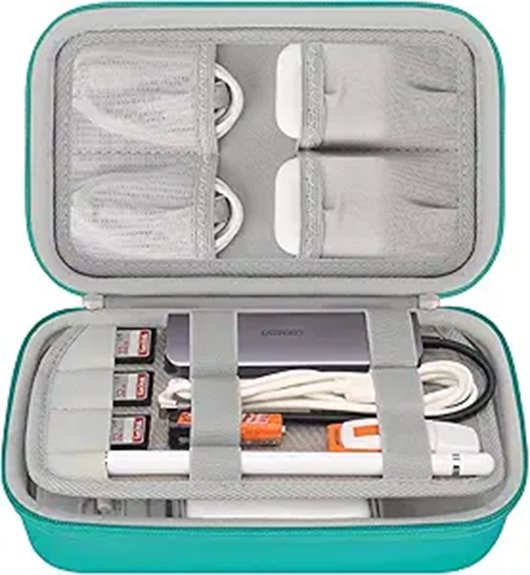 Hard Shell Protective Dongle Cases for Travel Tech 9 travel electronics cord organizer