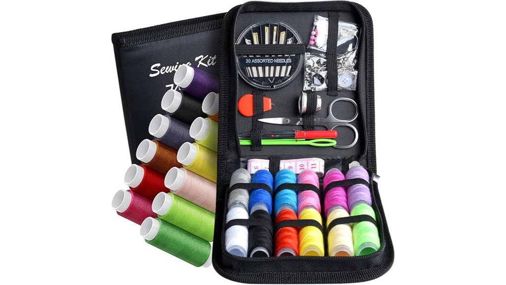 Top Sewing Kits for Travel with Safety Pins + Spare Buttons 8 travel emergency sewing kit