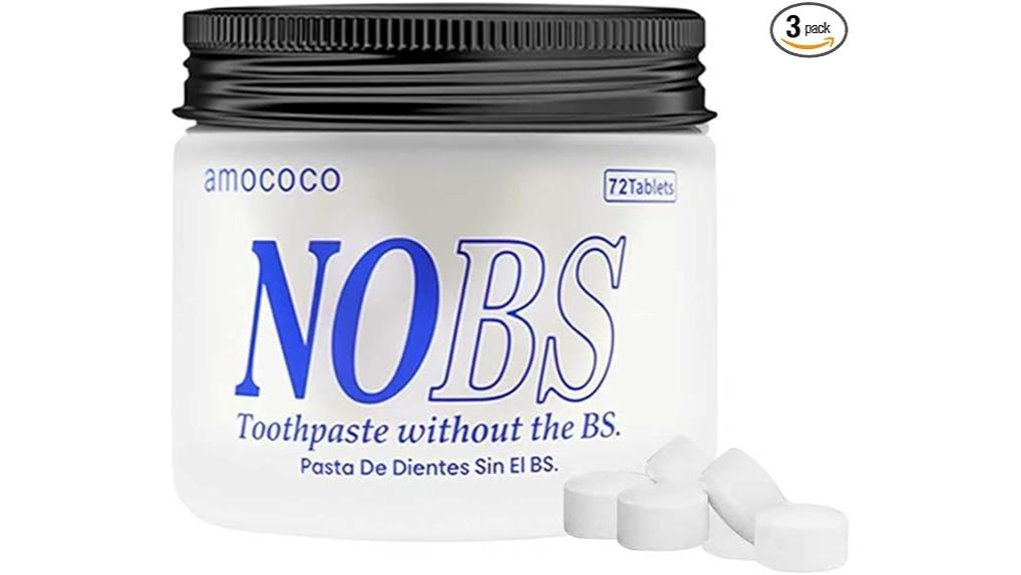 travel fluoride free 36g tablets