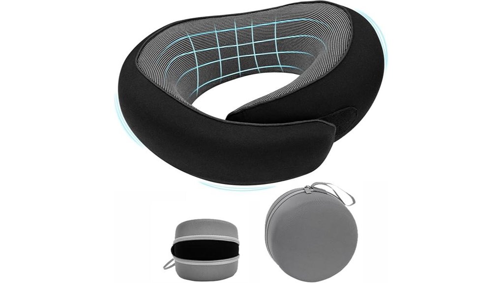 Travel Neck Pillows That Keep Your Head in Place 2 travel foam neck velcrocase