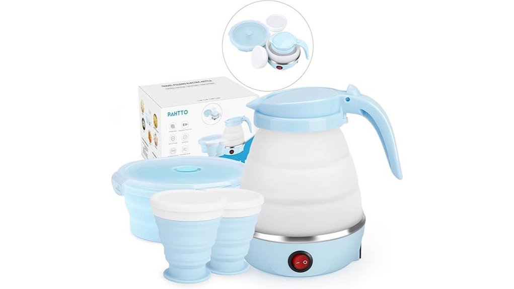travel foldable kettle set