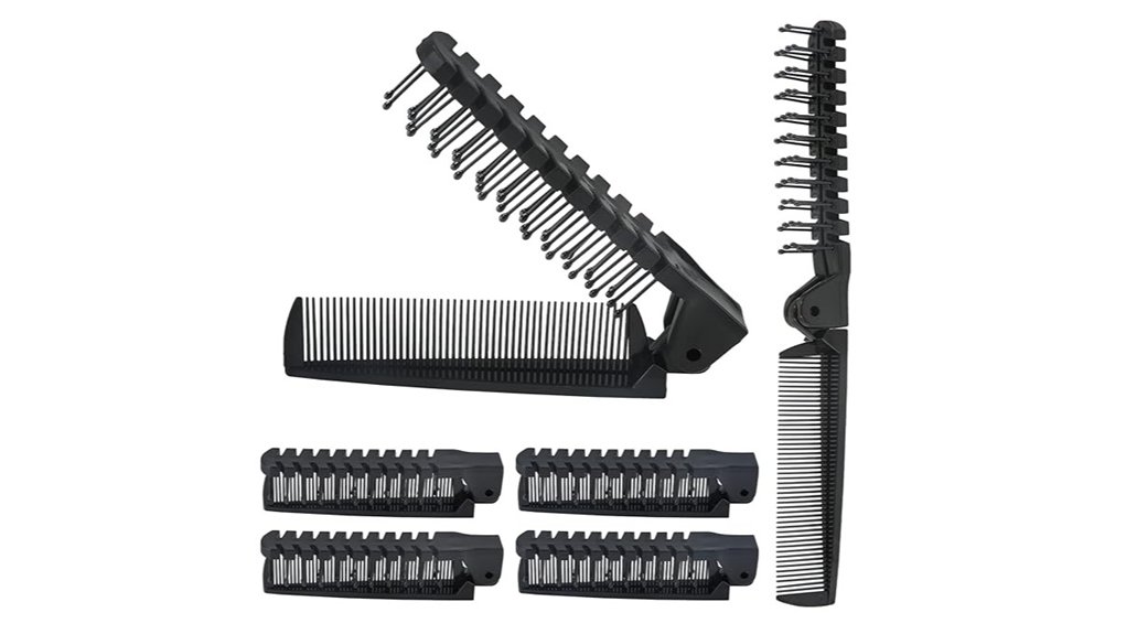 Foldable Travel Combs/Brushes That Won’t Snag Hair 2 travel folding brush comb