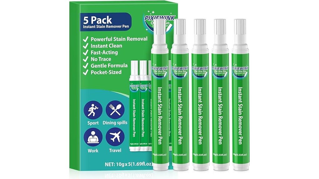 Stain Remover Pens for Travel That Travelers Love 8 travel friendly 5 pack stain pens