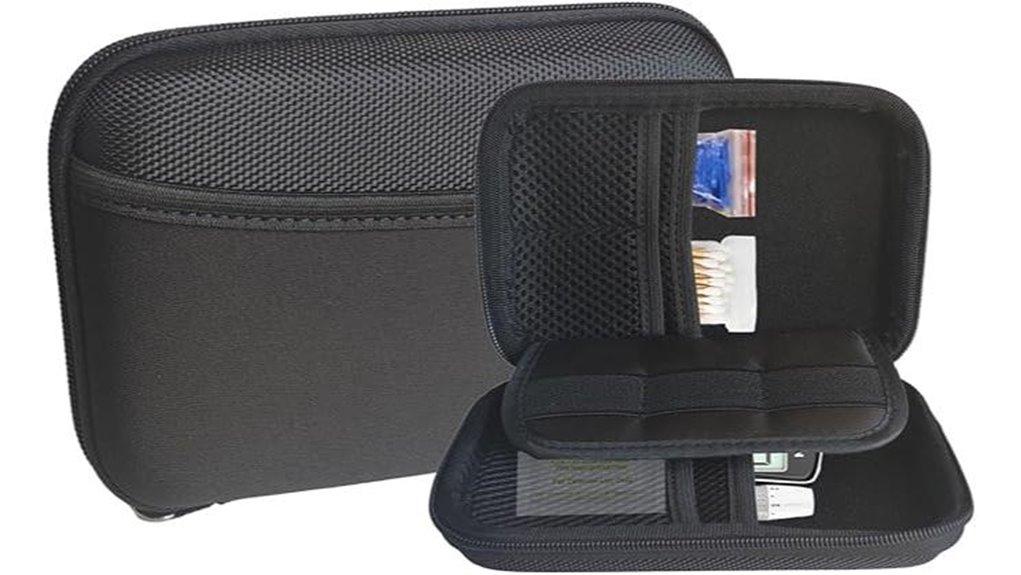 travel glucose meter case