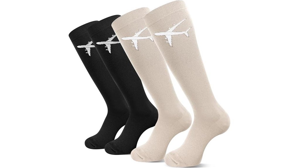 travel knee high 15 25mmhg socks