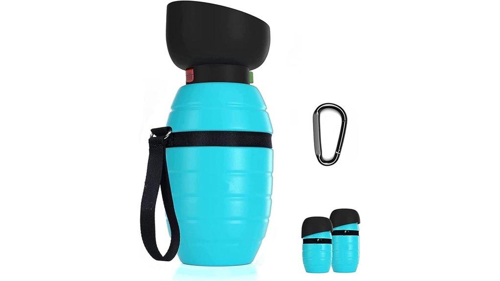Collapsible Pet Water Bottles for Travel (One-Hand Squeeze) 15 travel leak proof dog bottle