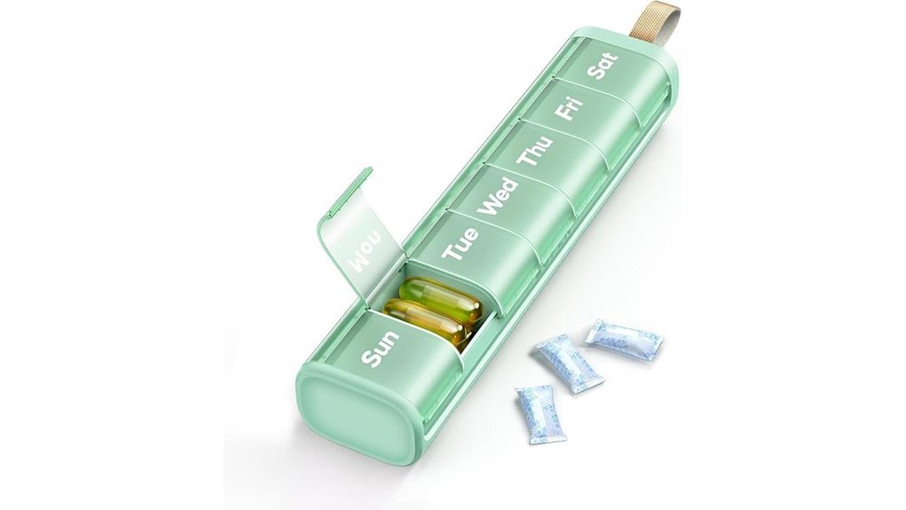 Top Vitamin and Supplement Travel Cases for Weekly, Slim Use 7 travel moisture proof pill organizer