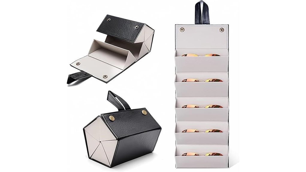 travel multi pair sunglass organizer
