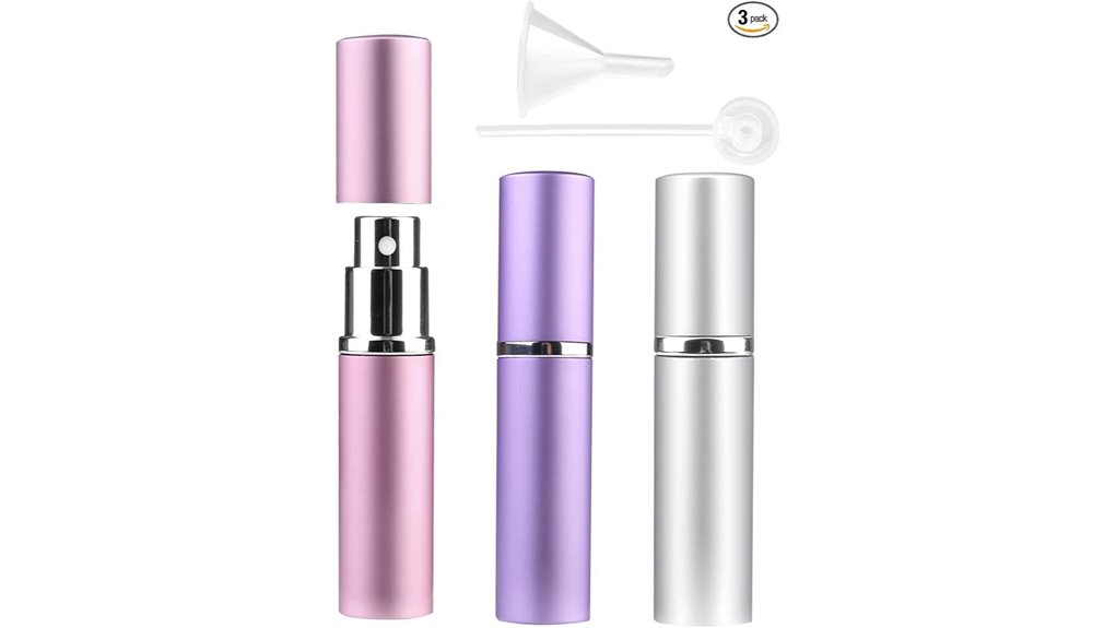 Top Refillable Perfume Sprays (Sturdy Atomizers) Perfumers Love 6 travel perfume 6ml trio