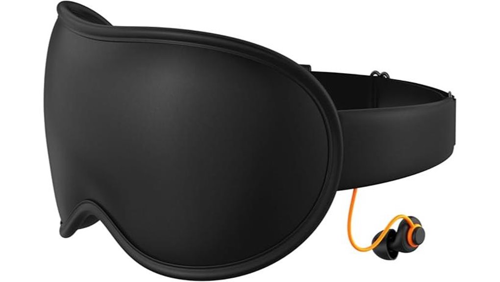 Eye Masks for Planes (No Pressure on Eyelids) Travelers Love 3 travel ready adjustable light blocker
