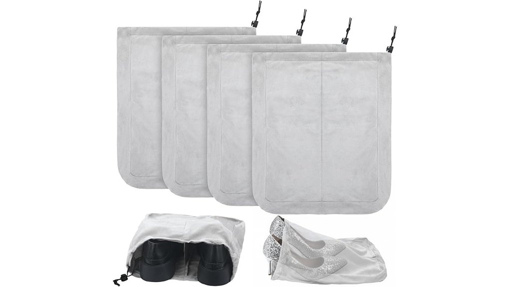 travel shoe pouches 4 pack