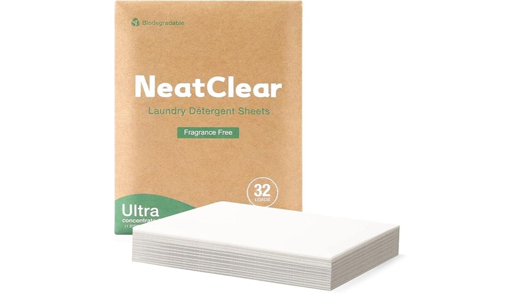 travel size 32 load fragrance free sheets