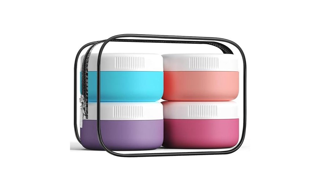 travel size silicone cream pack