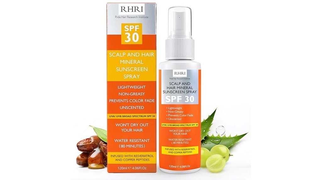 travel size spf30 hair spray