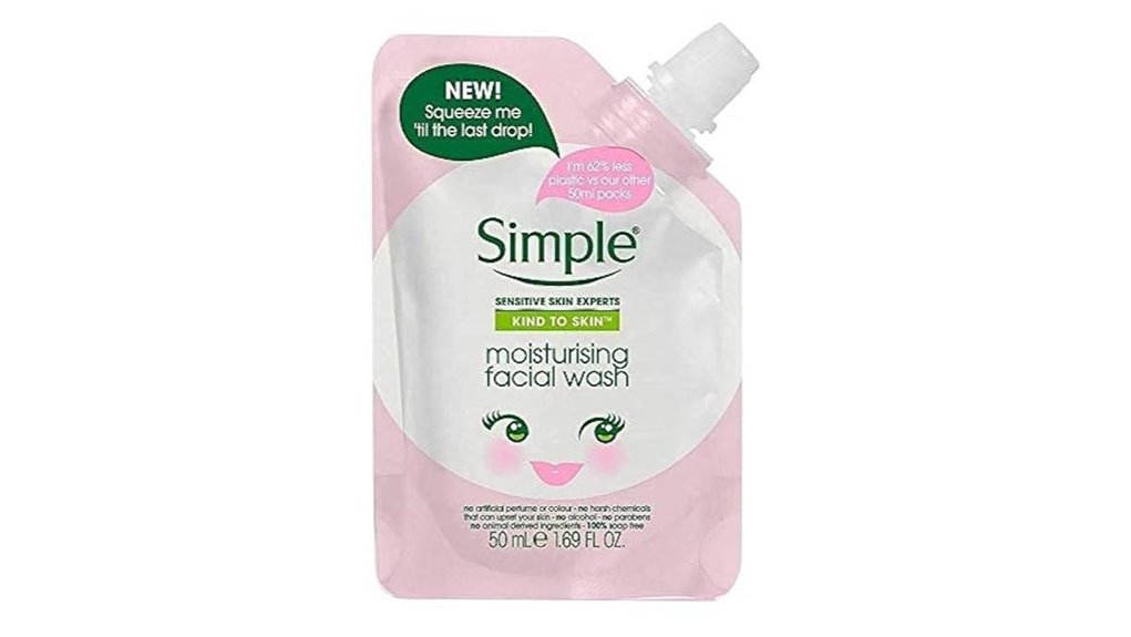 travel size squeeze facial wash
