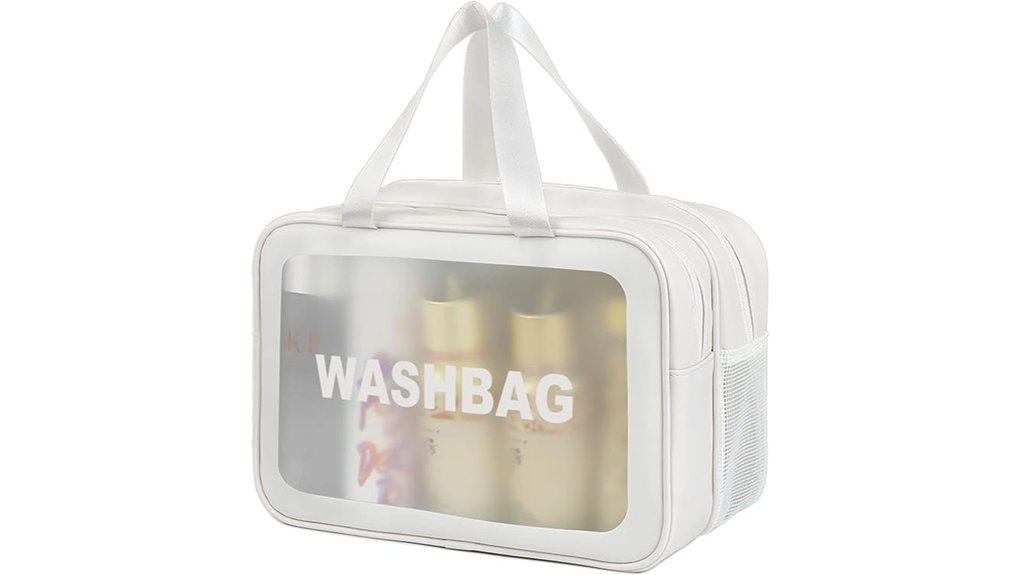 travel toiletry matte white