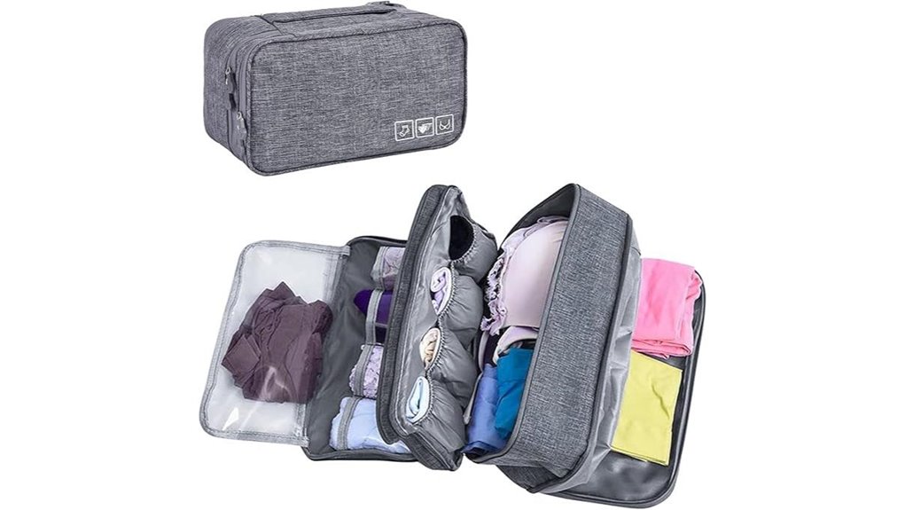 Best Bra and Underwear Organizers for Travel: Flat, Structured 2 travel underwear sock organizer