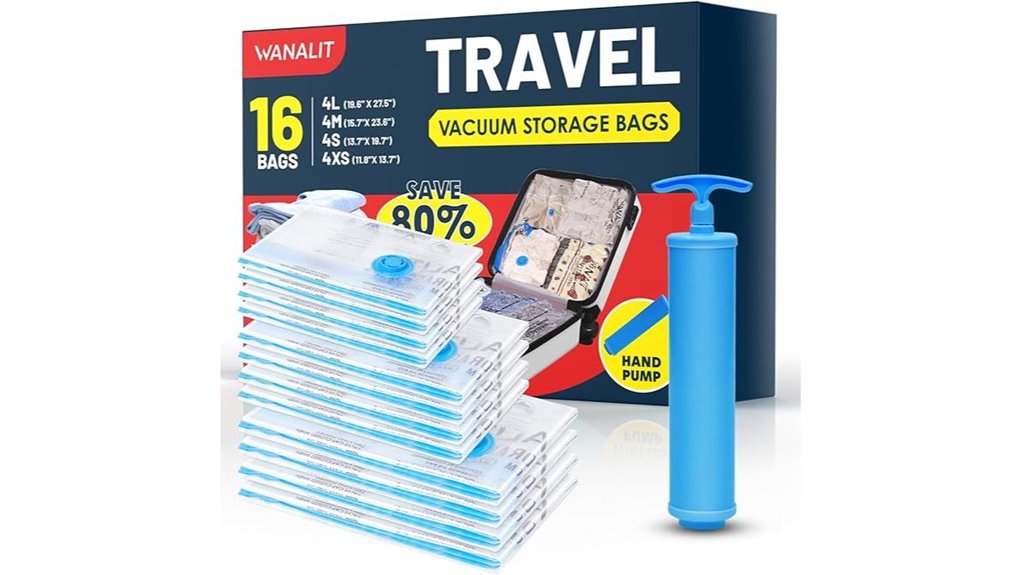 Best Travel Vacuum Bags With Manual Pumps for Bulky Clothes 4 travel vacuum storage bags